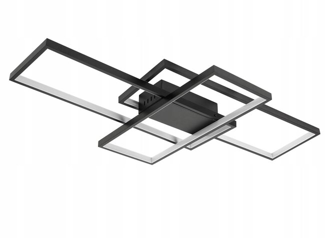Lampa Sufitowa Wisząca LED Geometryczna LX- 920 90W Czarna biała neutralna LEDLUX