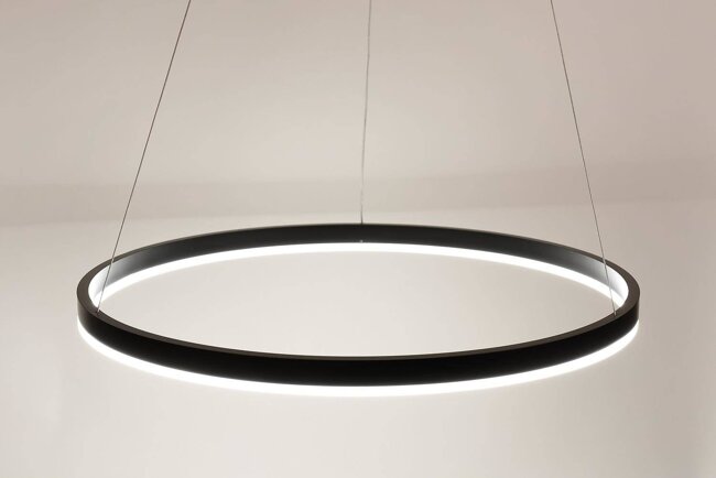 Lampa Sufitowa Wisząca LED Okrągła LX- 919 38W Czarna biała neutralna LEDLUX