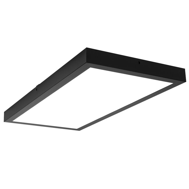 Panel LED natynkowy 36W NW czarny 60x30cm Plafon lampa sufitowa prostokąt LEDLUX