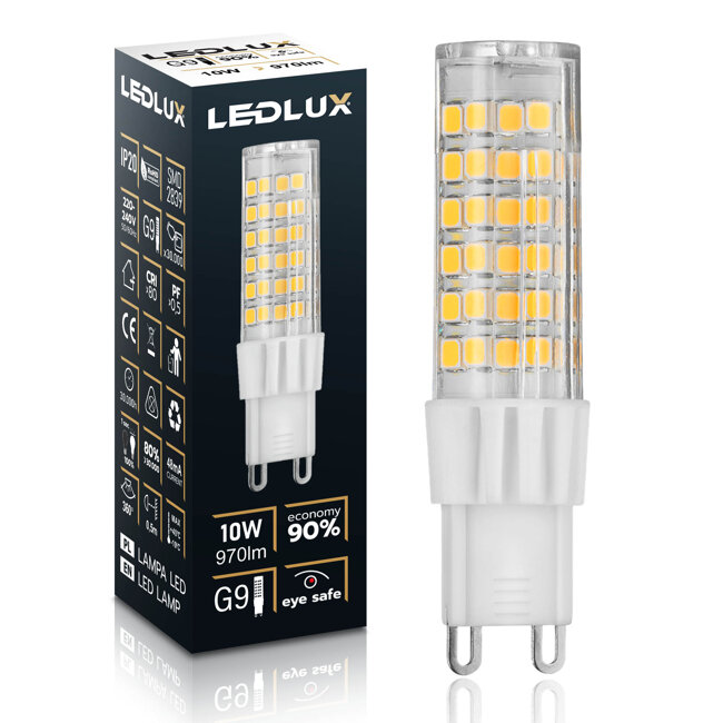Żarówka LED G9 10W = 85W 970 lm 4000K LEDLUX