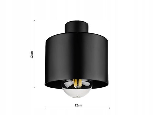 Kinkiet Lampa Ścienna LX- 1033 Czarna 1x E27 LEDLUX