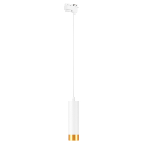 Reflektor LED szynowy LAMPA Sufitowa spot oprawa na żarówkę GU10 Biały- Złoty  LEDLUX